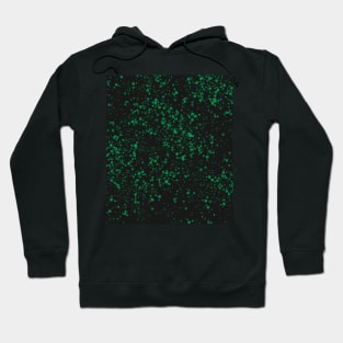 Paint Splatter, Green and Black Hoodie